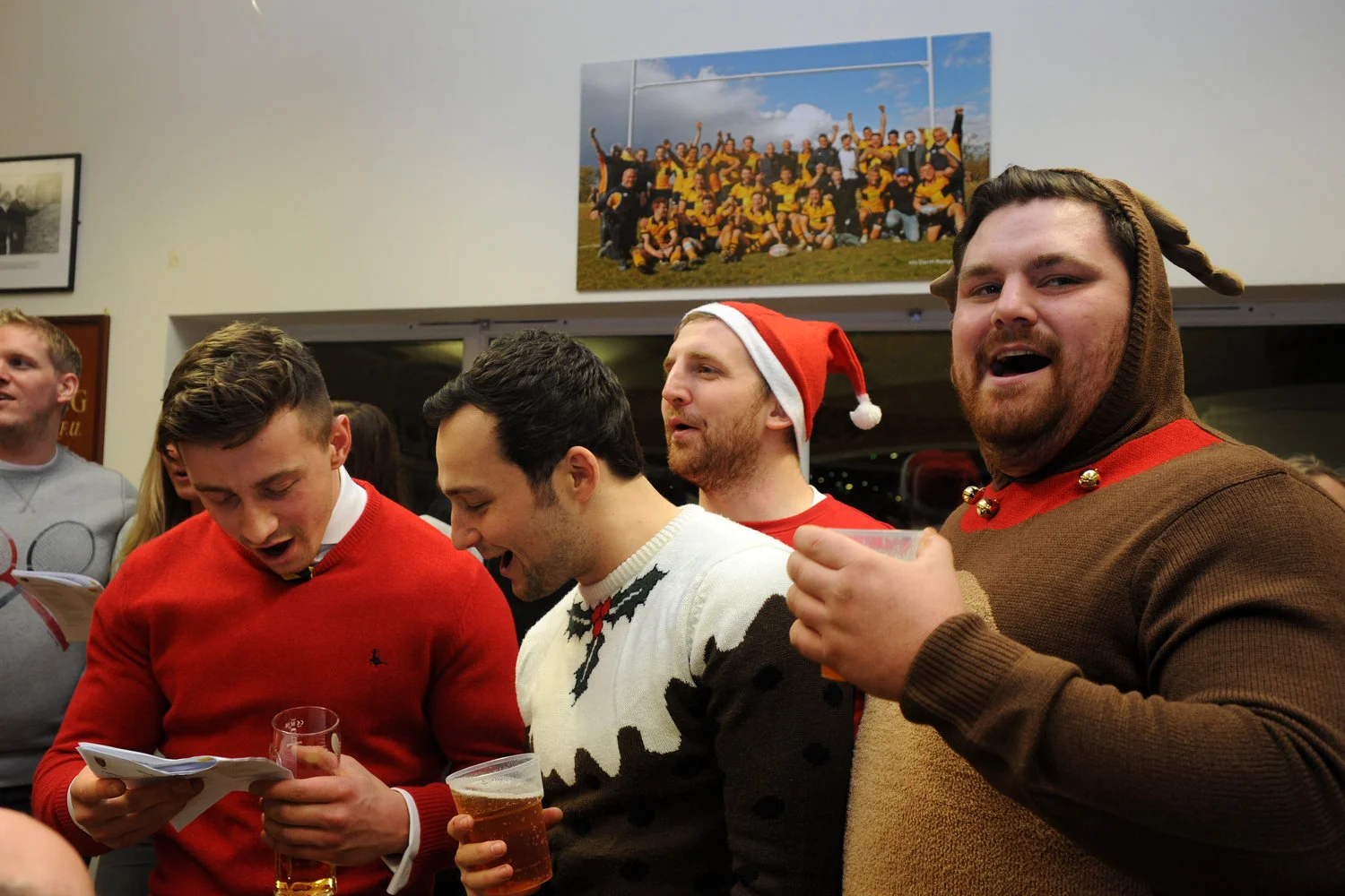 COME ALL YE FAITHFUL!  Carols will take place in the Clubhouse after the matches.  Photo Credit: David Purday