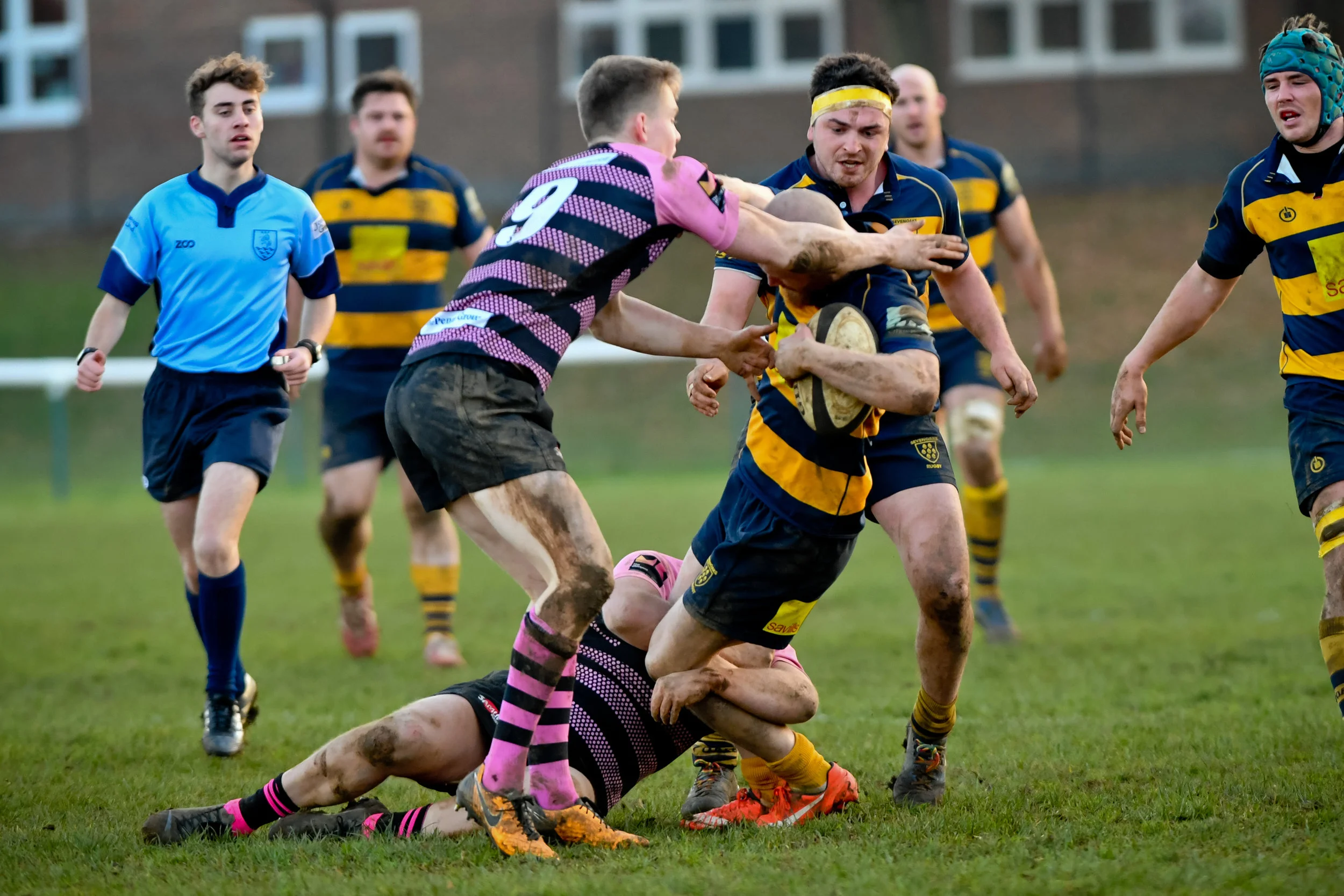 Oaks prevailed against Camberley RFC in the last fixture between the sides in November during a physical affair. Photo Credit: David Purday