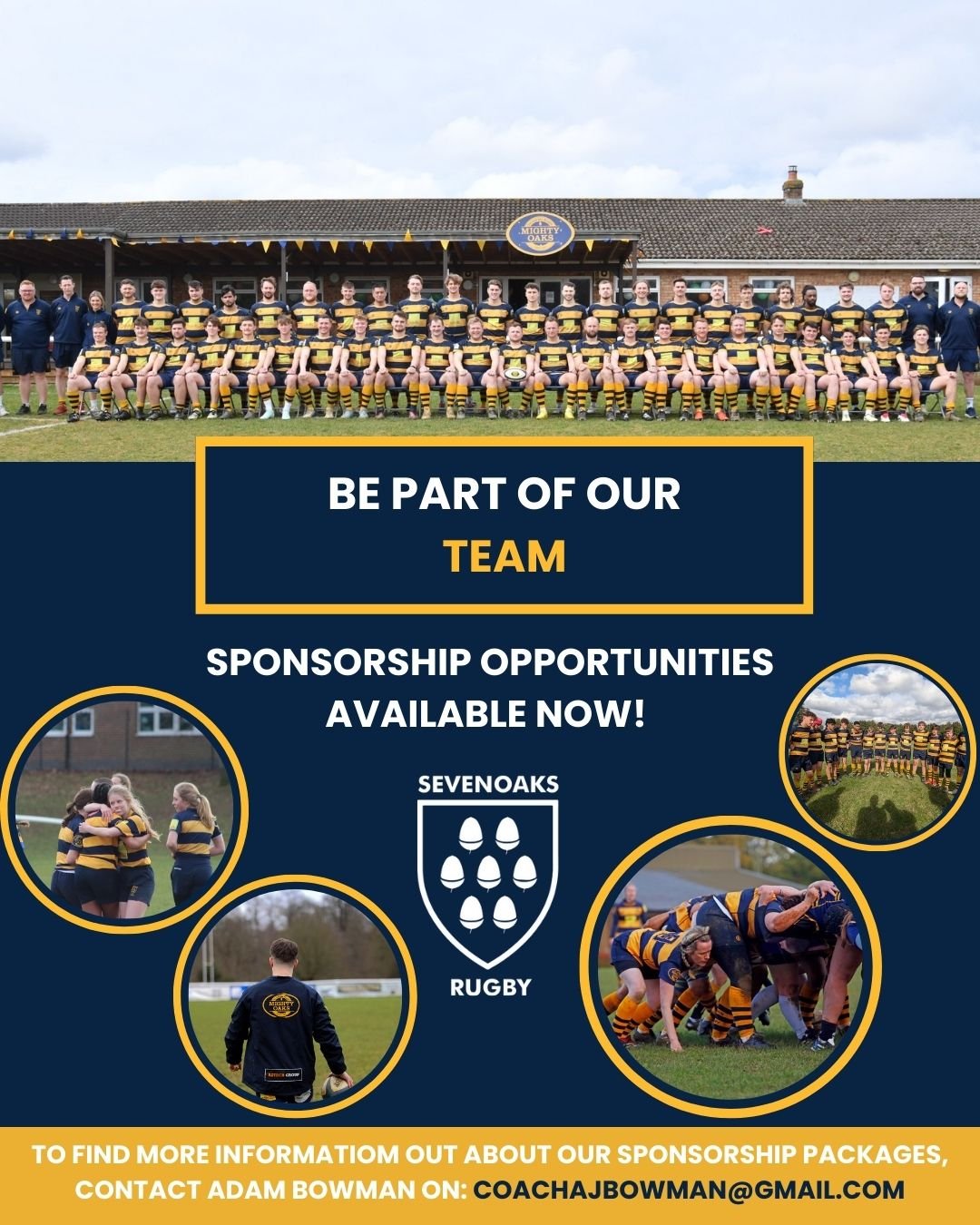 Become a Sponsor of Sevenoaks Rugby Club Today!
