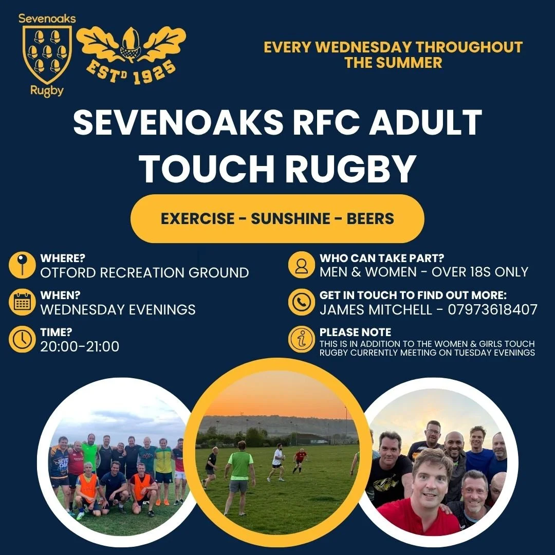 Sevenoaks RFC Adults Touch Rugby 🏉💪
