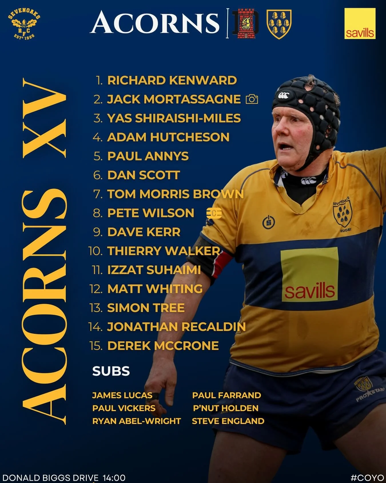 🚨Mighty Acorns Team Announcement🚨

Our only senior fixture of the weekend!  Our Mighty Acorns take on Gravesend Vets in the second round of the Spitfire Cup 🏆 tomorrow! 🤩

It&rsquo;s some squad, carefully blending experience with experience hopin