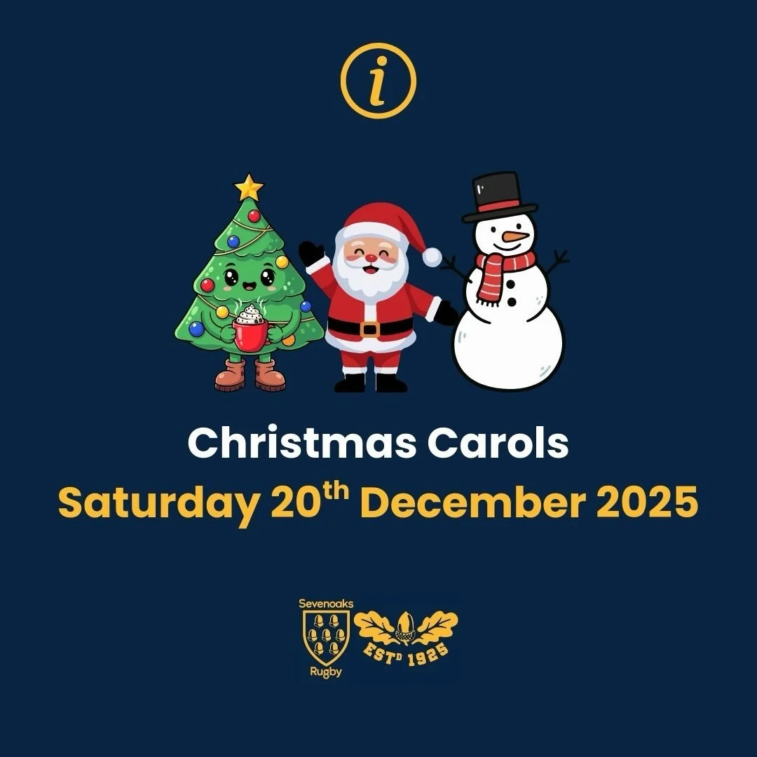 Join us this Saturday for our annual Christmas Carols in The Clubhouse!🎄

Christmas Carols are happening this Saturday, and we hope to see everyone at the club for what promises to be a fantastic day 🥂  Festivities will kick off with the pre-match 