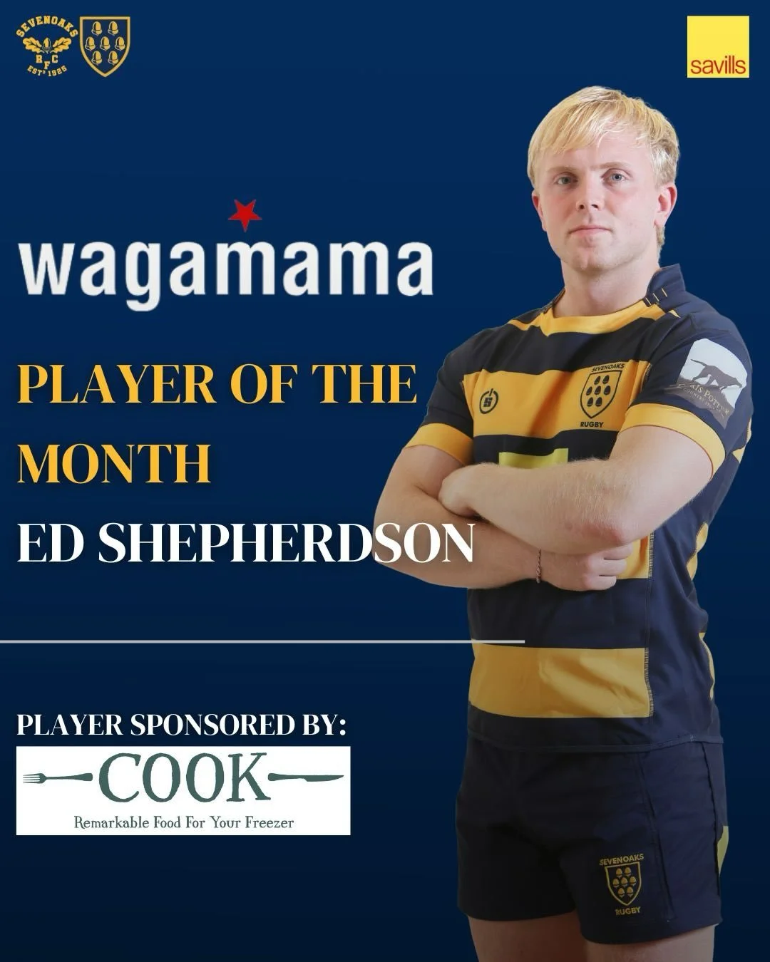 Congratulations to our Senior Men&rsquo;s and Women&rsquo;s wagamama Player of the Month, as voted for by their teammates!&nbsp;

Ed Shepherdson has won the award for the second month in a row after another run of consistently strong performances. Ed