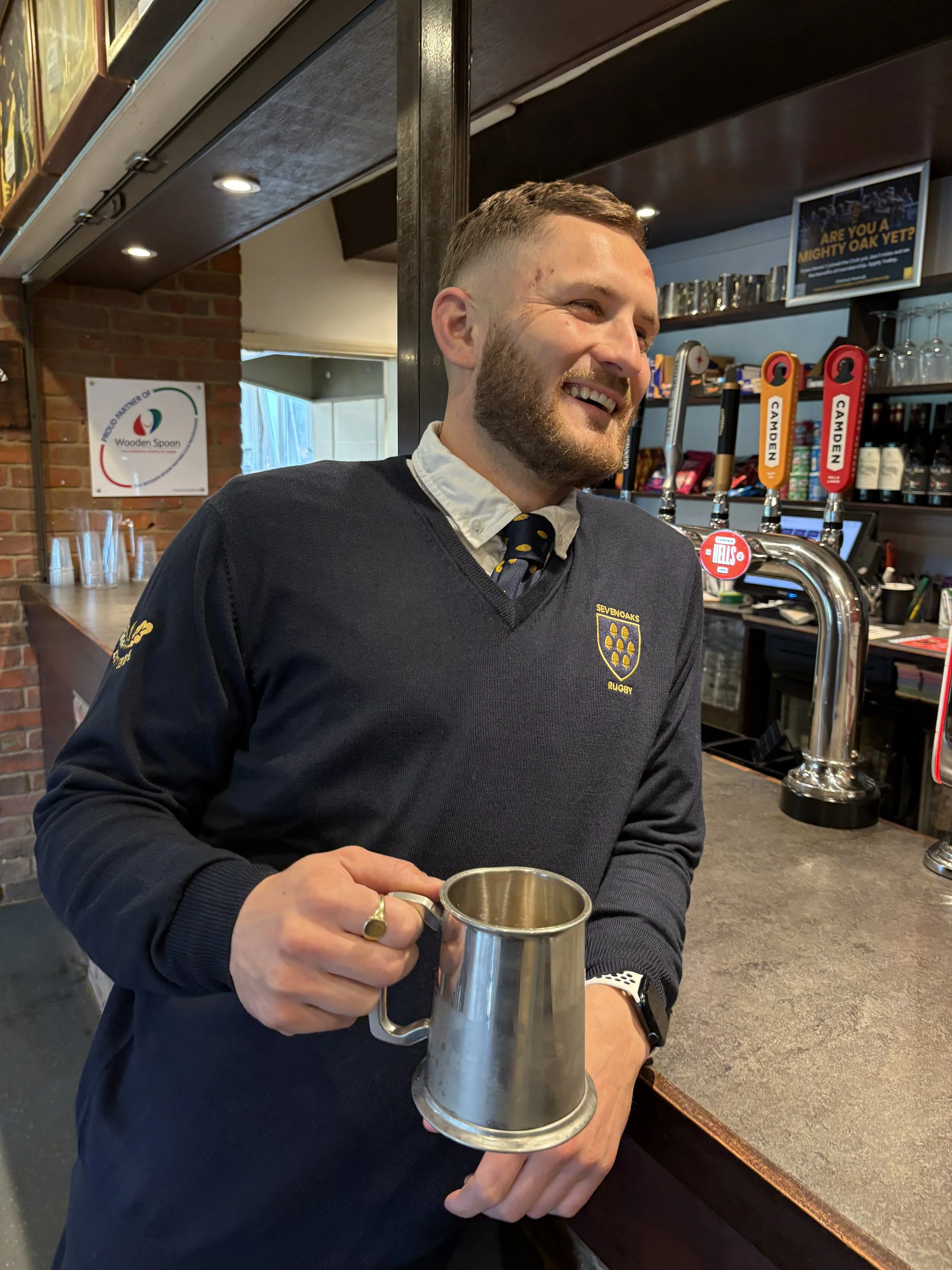 SRFC Centenary V-Neck Merino Wool Jumper