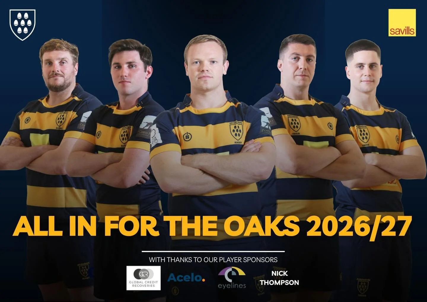 ALL IN FOR THE OAKS 2026/27 💛💙

Further to our first announcement yesterday, we are delighted to share that the following players have also committed and signed on the dotted line for the 2026/27 season. 

Jack Ireland 
Harry Saxton-Martin
George S