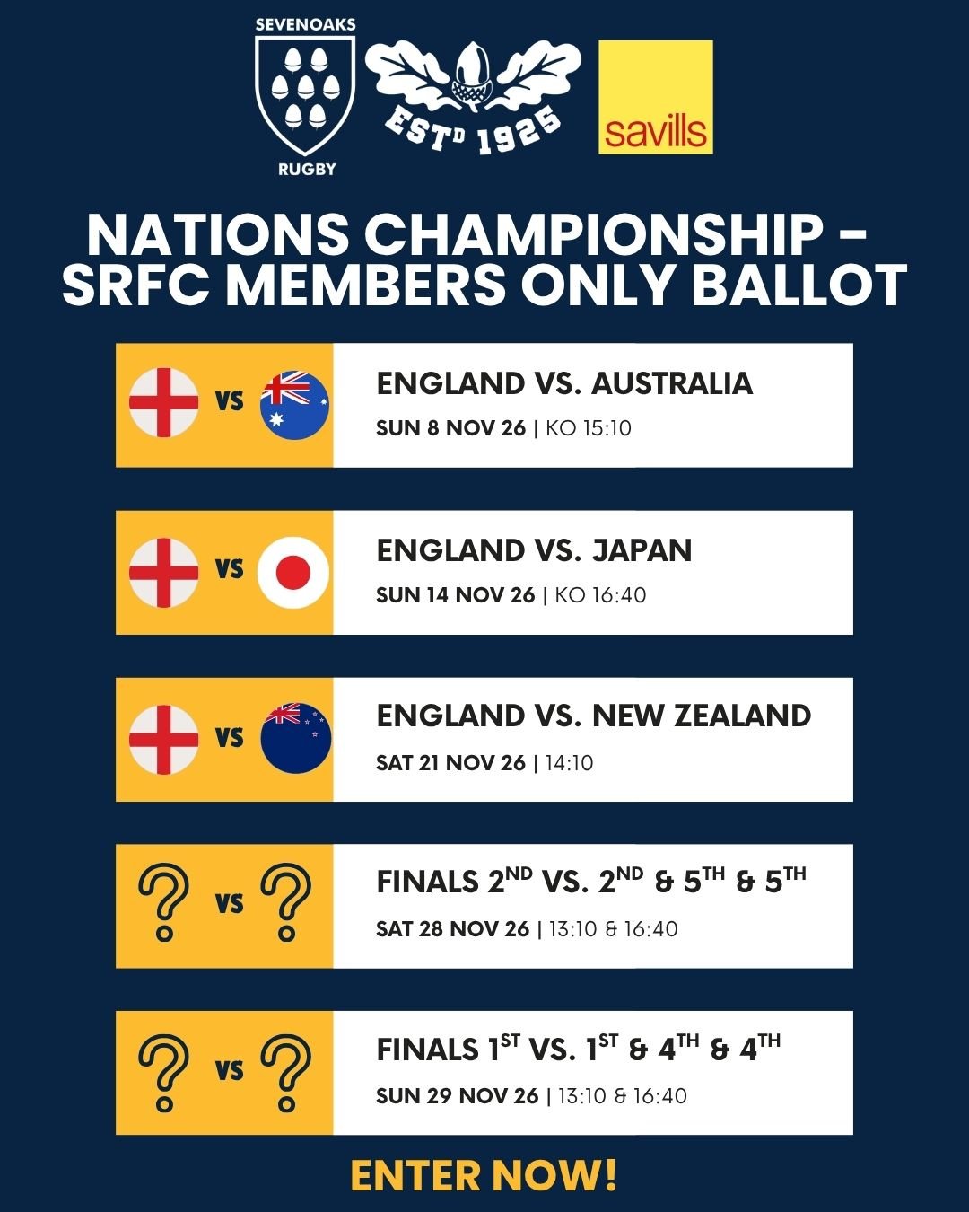 Nations Championships Member-Only Ticket Ballot