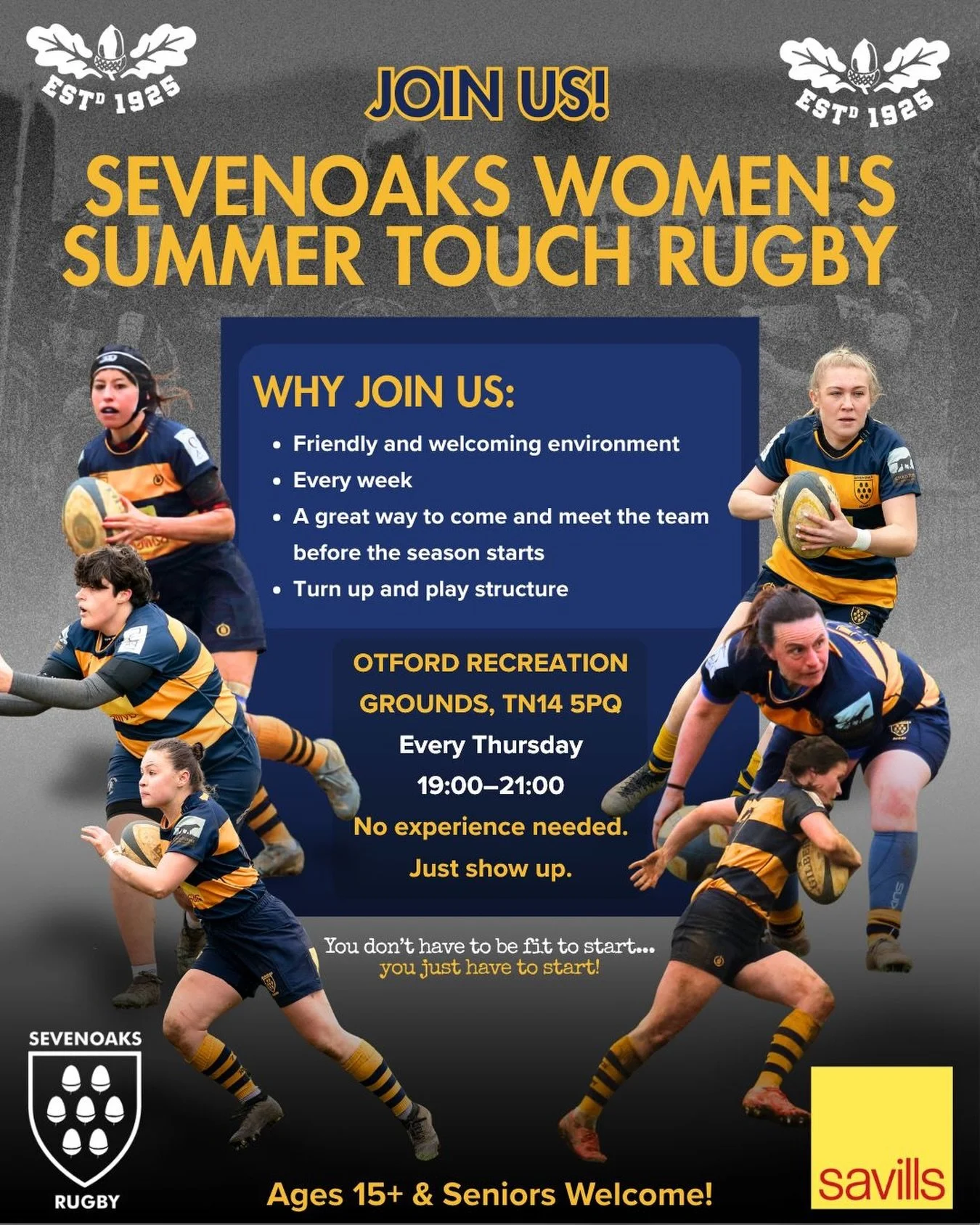 Touch season is here!

New players, old heads, social runners and sideline supporters...everyone&rsquo;s welcome!

Come have a run, meet the crew, and make this summer a good one!

OTFORD RECREATION GROUNDS - TN14 5PQ
Every Thursday 19:00-21:00
No ex