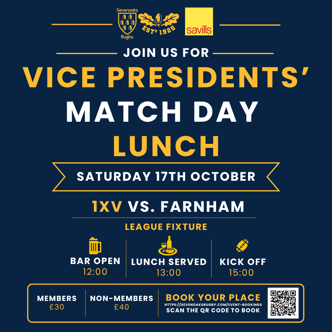 Lunch Booking - 1st XV vs Farnham