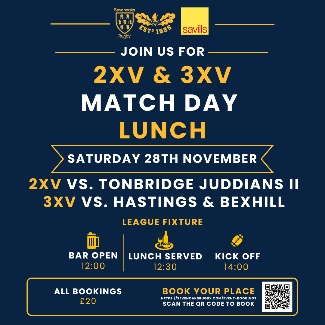 Lunch Booking - 2nd & 3rd XV Lunch Booking - 28th November