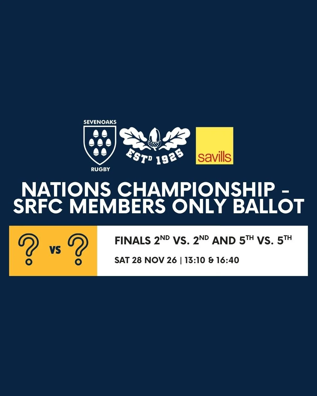 Finals (5th vs. 5th & 2nd vs. 2nd) (Nations Championship 2026 - Member Only Ticket Ballot)