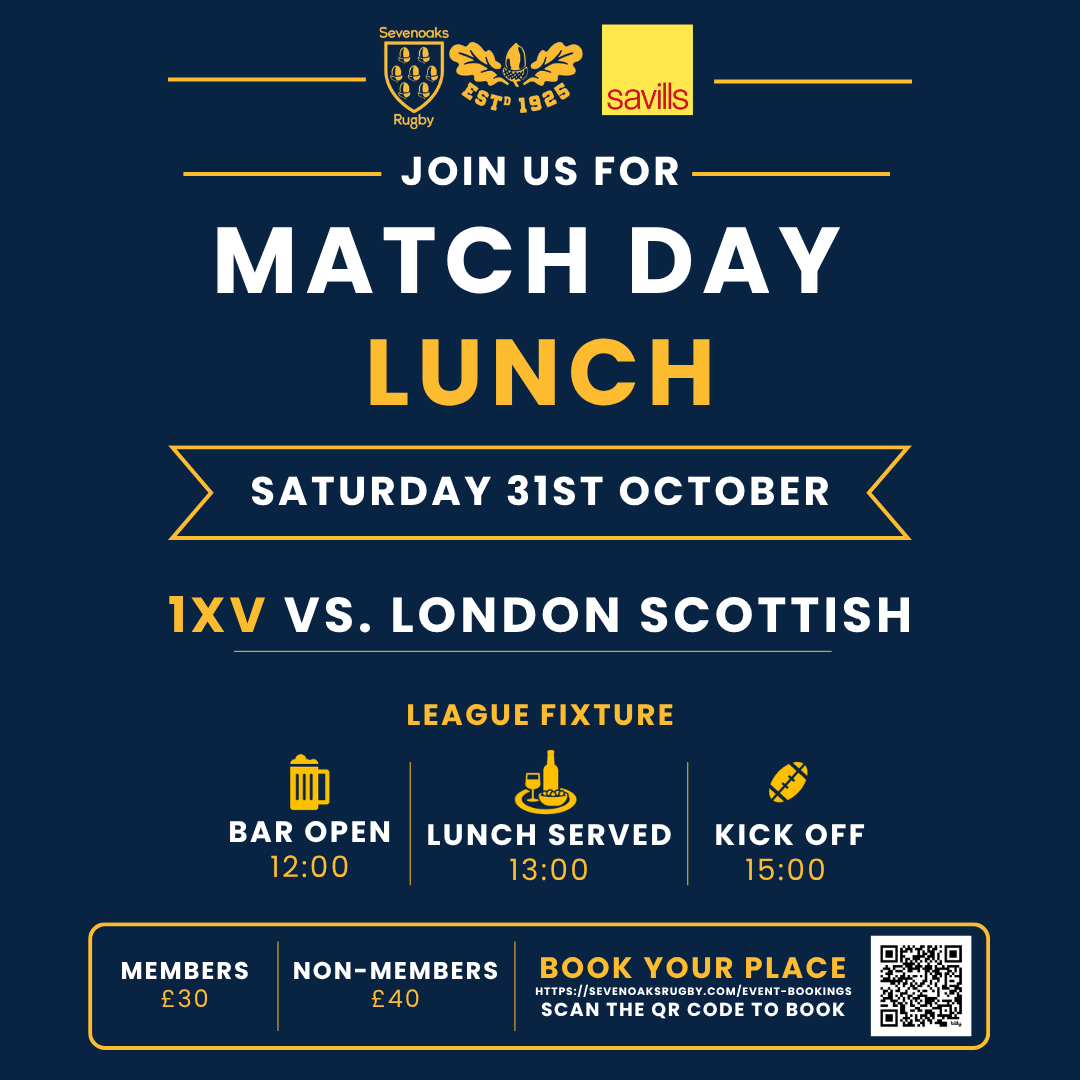 Lunch Booking - 1st XV vs London Scottish