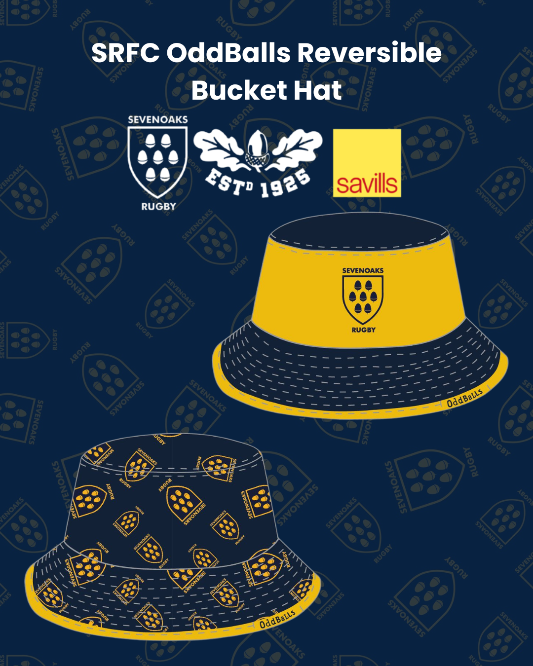 Sevenoaks RFC x OddBalls Reversible Bucket Hat – Pre-Order