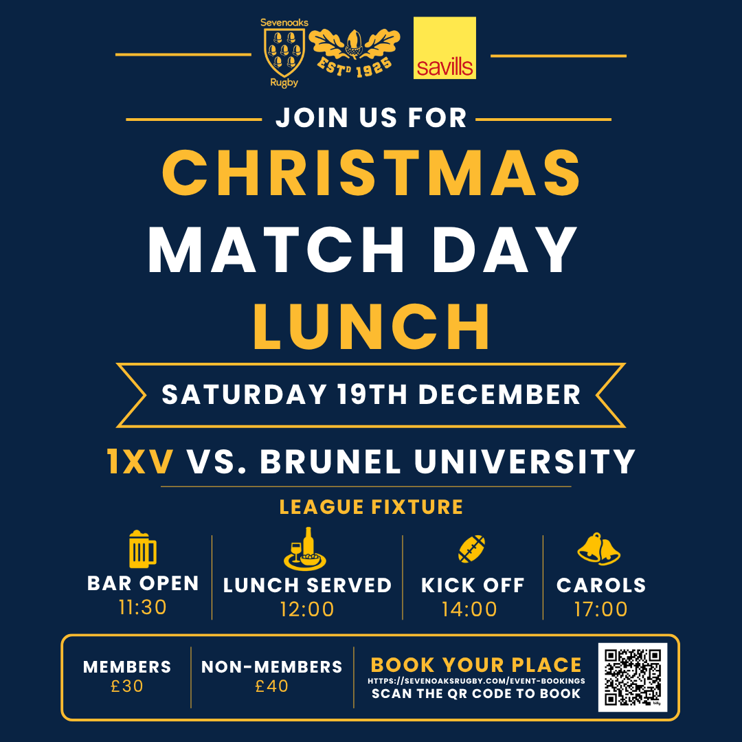 Lunch Booking - 1st XV vs Brunel University