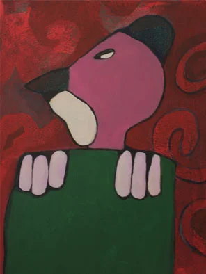   Untitled  Acrylic on canvas 12” x 14”, 2018 