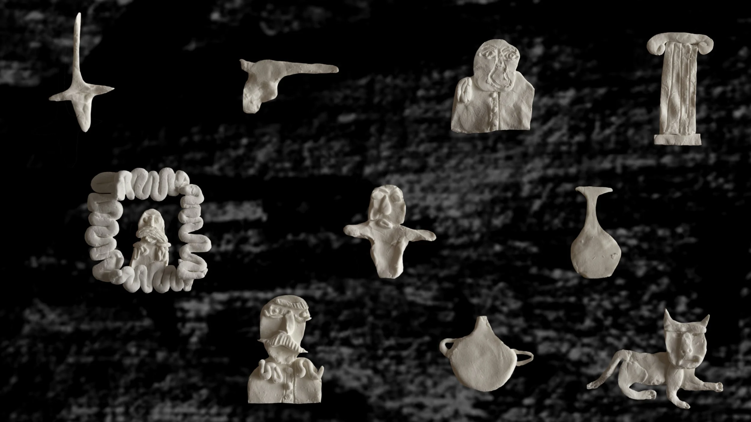  New media work/ stills from animation  Whereabouts Unknown/Ata Pata Maloom Nahin , 2021 