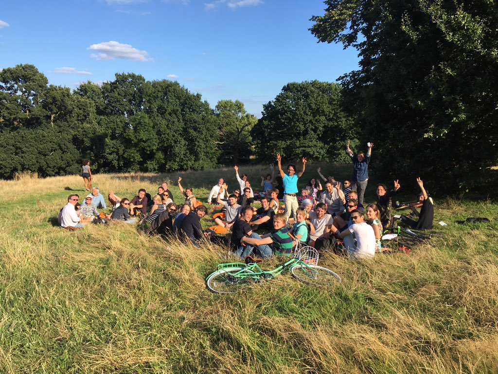 A much deserved closing party in Hampstead Heath after the show, with all our friends and collaborators.