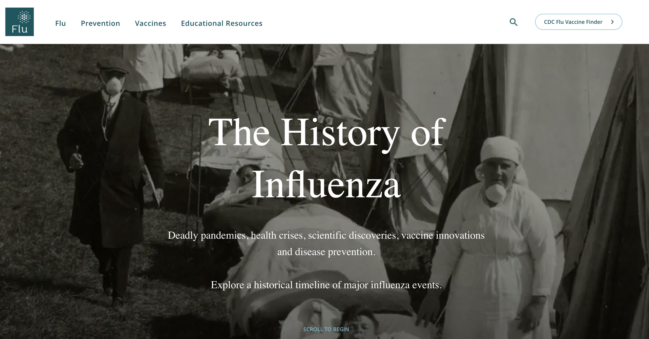   Visit influenza timeline  