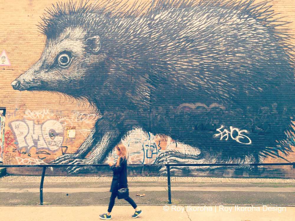 © Roy Ikoroha | Shoreditch. Lady walking. | 30/10/15 Photo taken on iPhone 5S