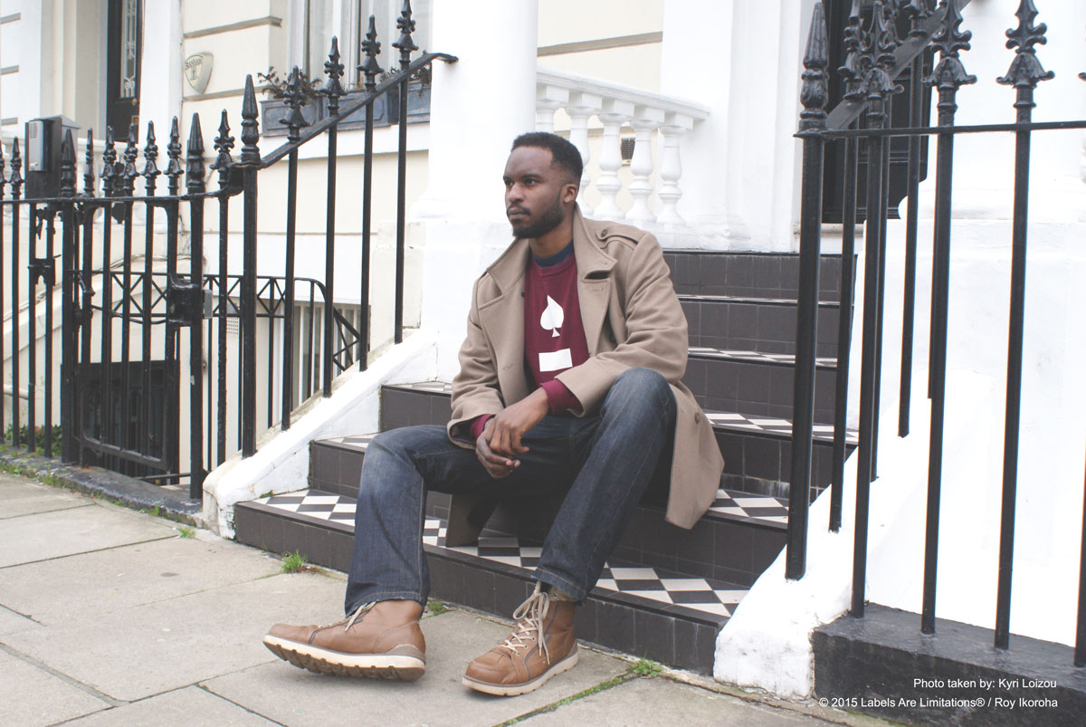 Sitting on someone's steps in Notting Hill (the owners were cool with it)