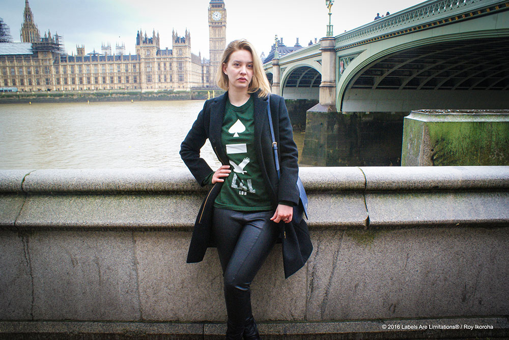 Helen Lloyd for Labels Are Limitations® AW15 | Photo by Roy Ikoroha