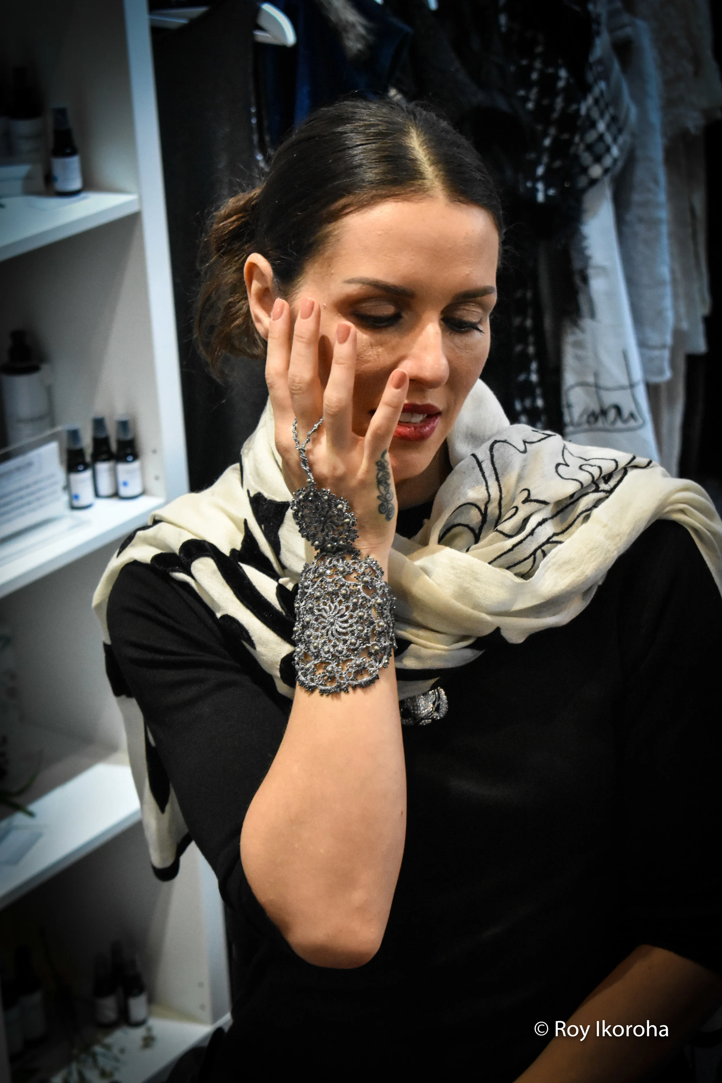 Samanta photographed for London Ethnic at 508 King's Road Gallery in Chelsea, London