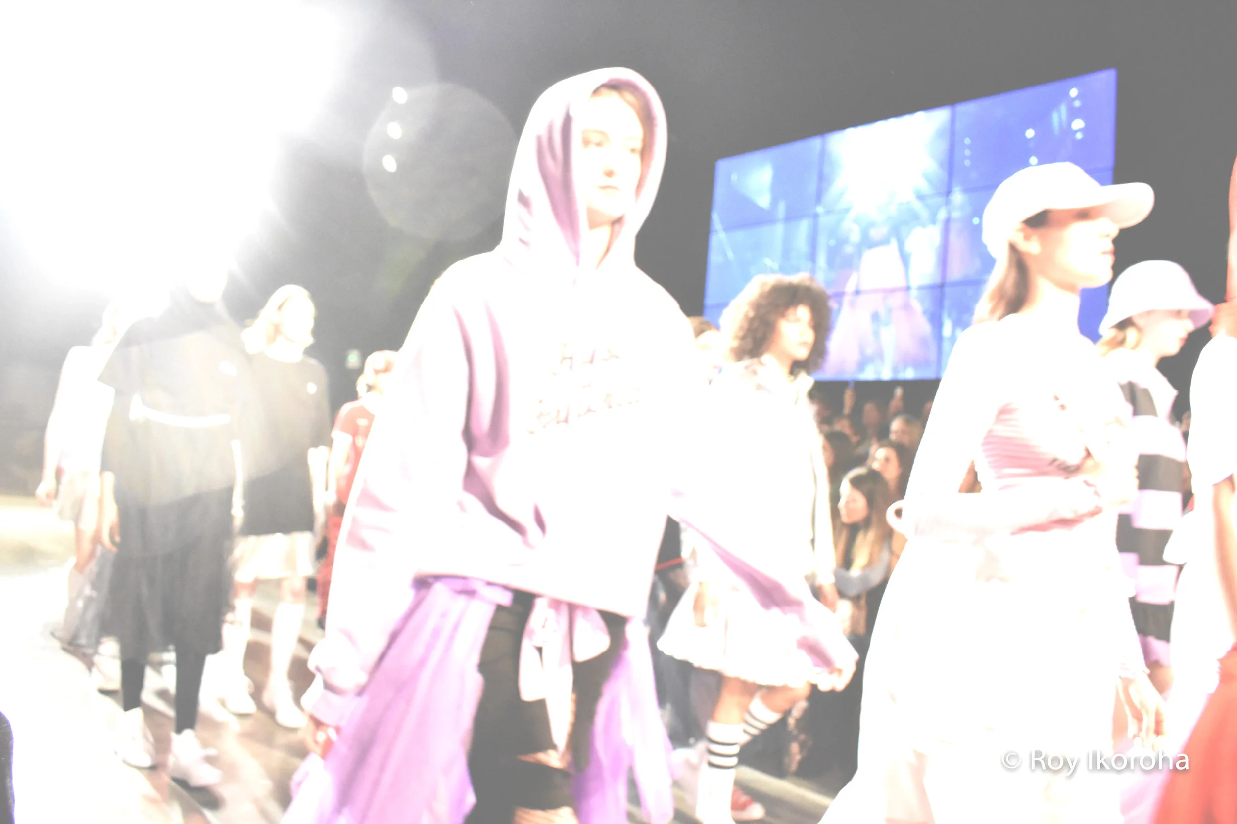 Conclusion to Nicopanda catwalk show, main runway inside The Store Studios, Strand, London