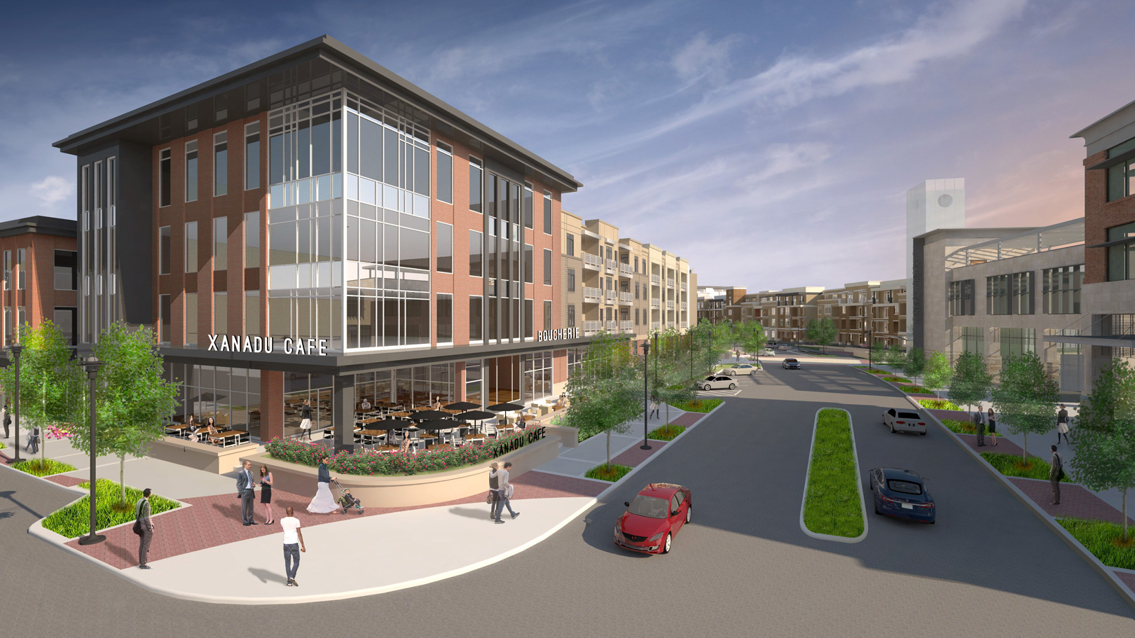 CONCEPT RENDERING : LOOKING SOUTH DOWN PENROSE STANDING AT 87TH STREET EAST