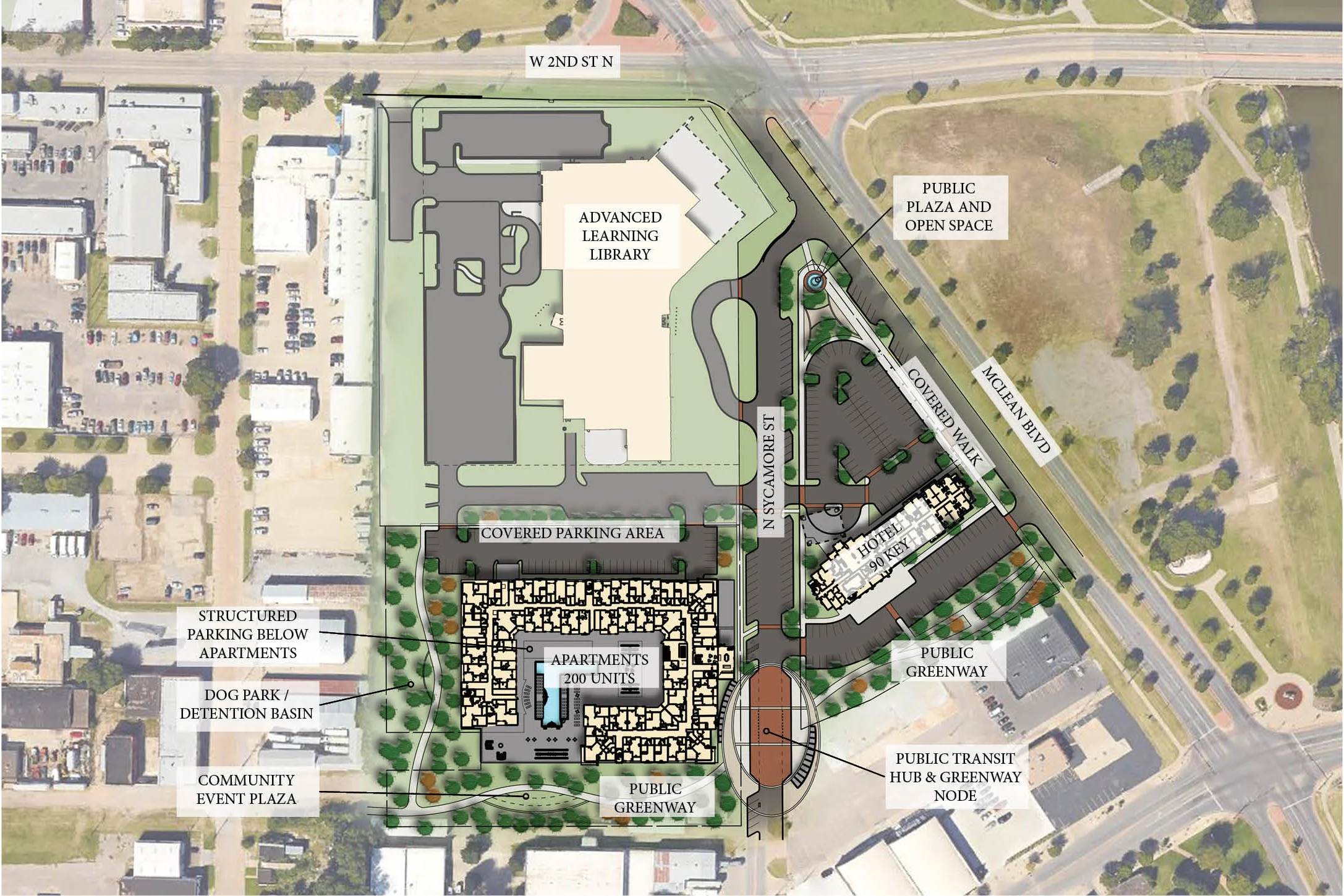 Concept Aerial Site Plan.