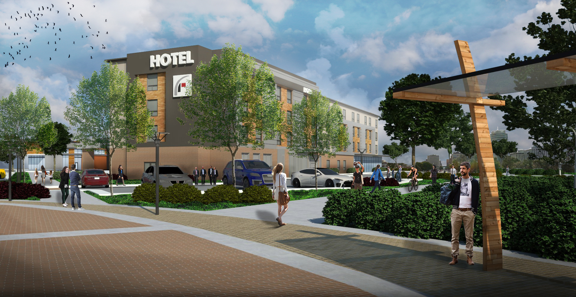 Hotel concept render.