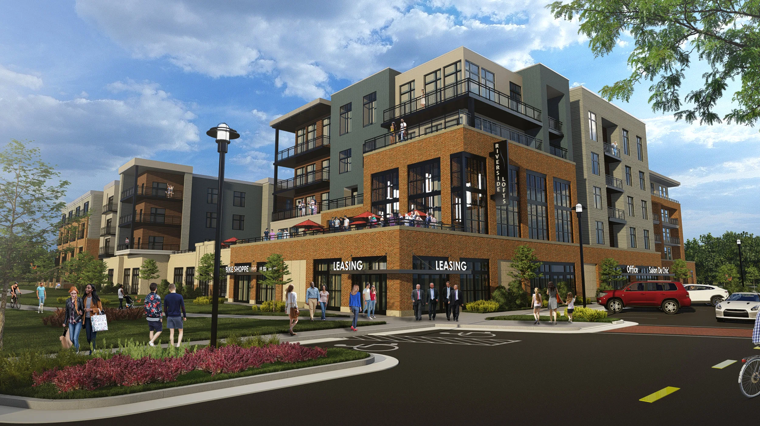 Apartment Building concept render.