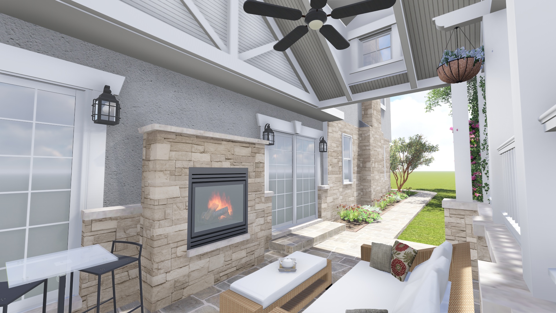 PROCESS: New side porch proposal