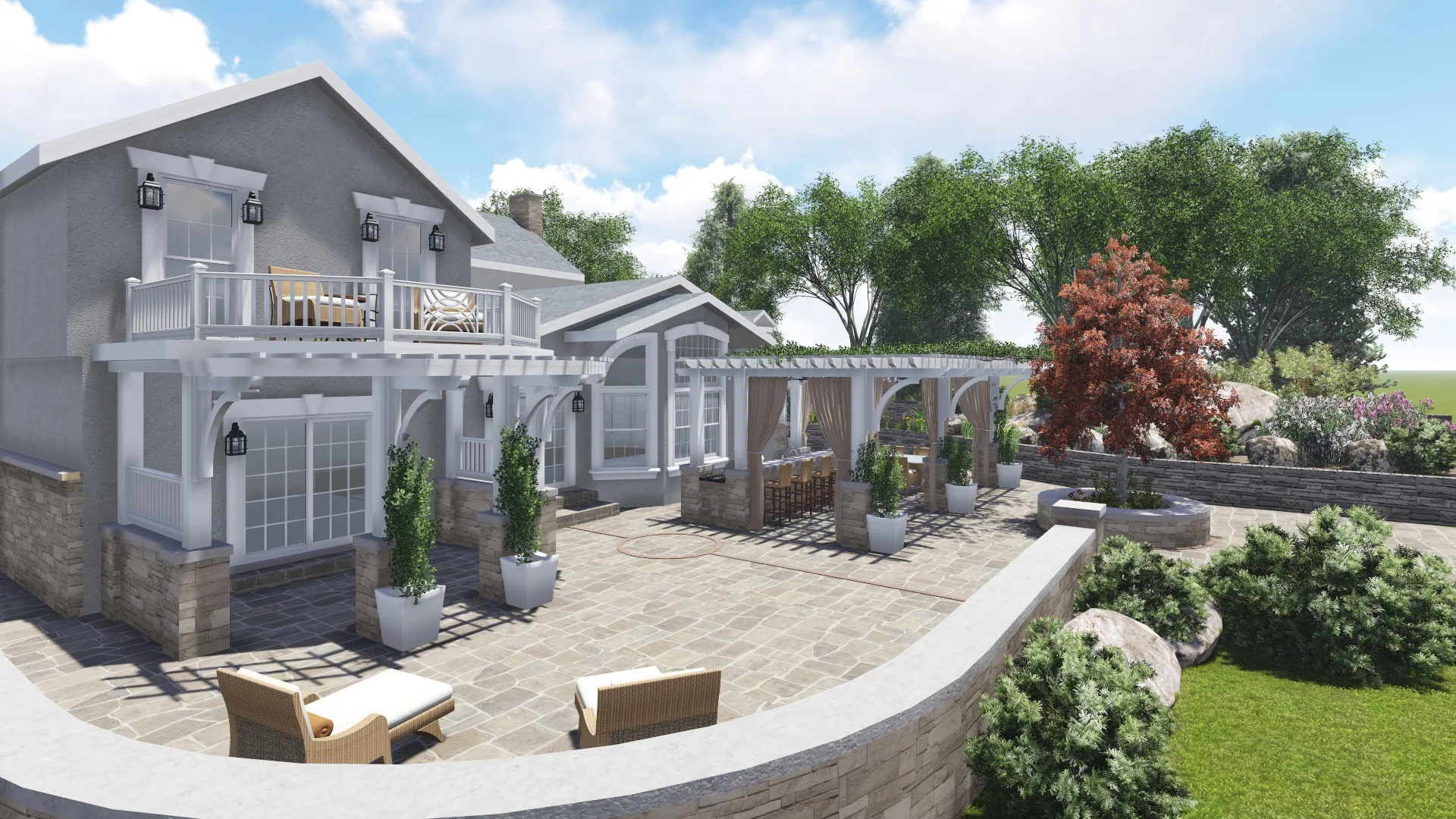 PROCESS: New master balcony and outdoor kitchen