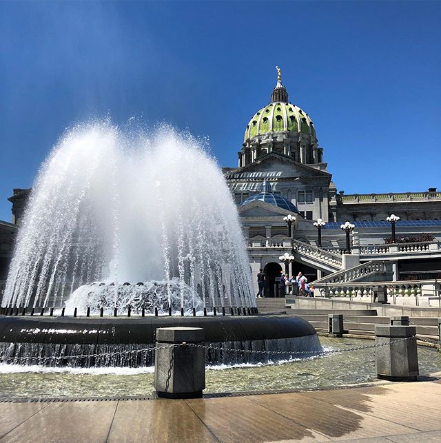 Our Principal Quintin is in Harrisburg today with @aiapgh advocating for historic preservation, school construction/safety, and high performance/energy efficient building. #architectsactionday #citizenarchitect #blueprintforbetter