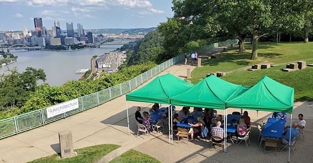 4th annual qkSummerfest at the most underrated view in the Burgh #margaritaburgh #architectsinthewild #piecesofpittsburgh