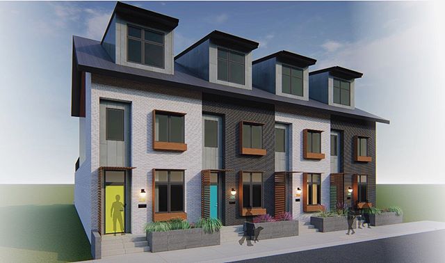 Our take on the Contemporary Rowhouse / Schematic Design in process #housesofpittsburgh #rowhouselove #residentialarchitecture