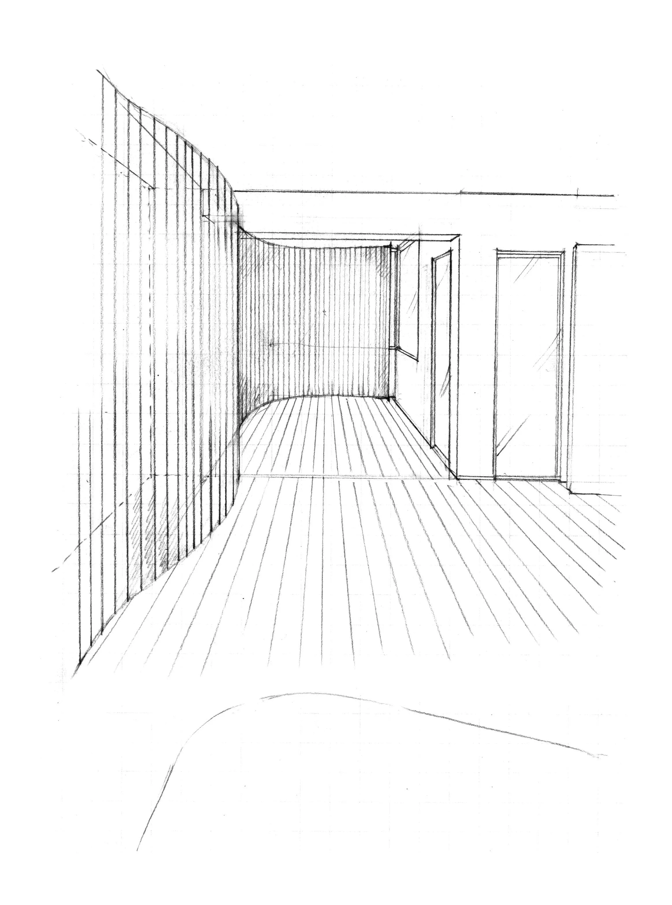   MOONLIGHT WAVE OFFICE   Interior image study, Tokyo, Japan 