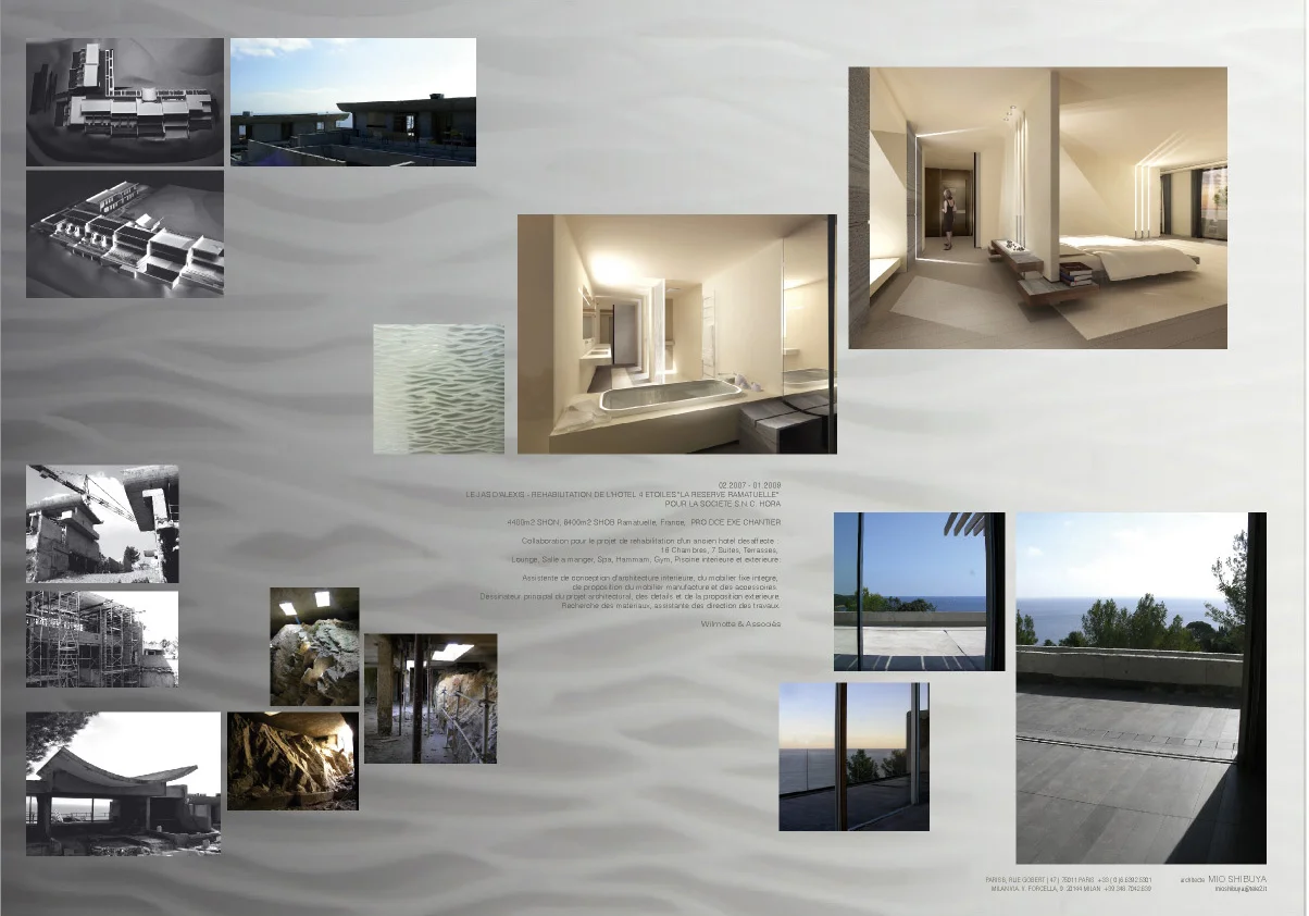   HOTEL LA&nbsp;RÉSERVE&nbsp;RAMATUELLE   Ramatuelle, France &nbsp; &nbsp; Présentation pendant le chantier  