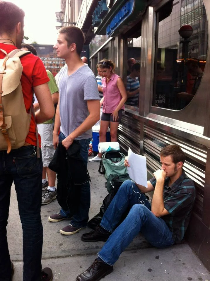Between takes