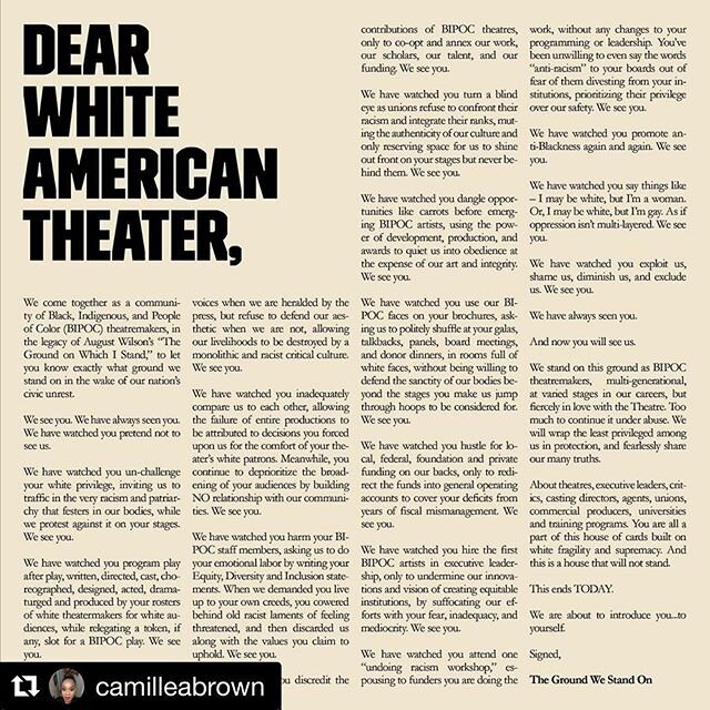 Don&rsquo;t like this post, don&rsquo;t read it here, go to @camilleabrown&rsquo;s feed, read it there, like it there, repost from there, sign the petition by way of the link in her bio.