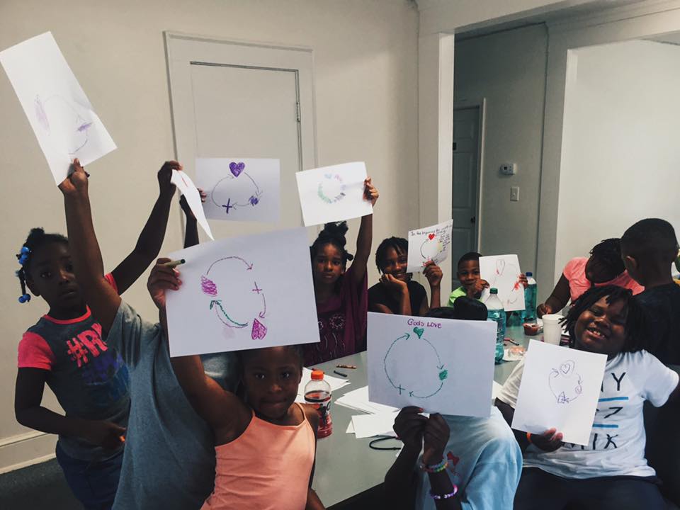 Learning how to share the Gospel with their friends. 