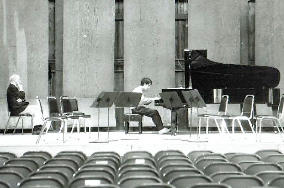 Playing for Rudolph Serkin—Marlboro Festival, 1989. Photo: Pete Checchia