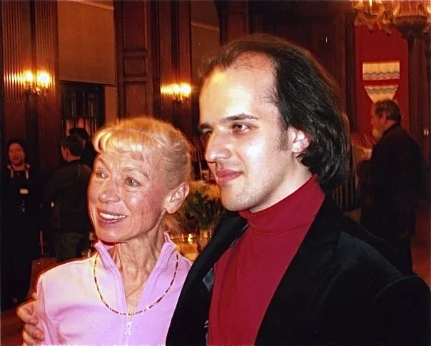 With Ludmila Belousova-Protopopov Evening with Champions, Cambridge—2008 Photo: Harvard University