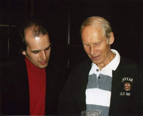 With Oleg Protopopov Evening with Champions, Cambridge—2008 Photo: Harvard University