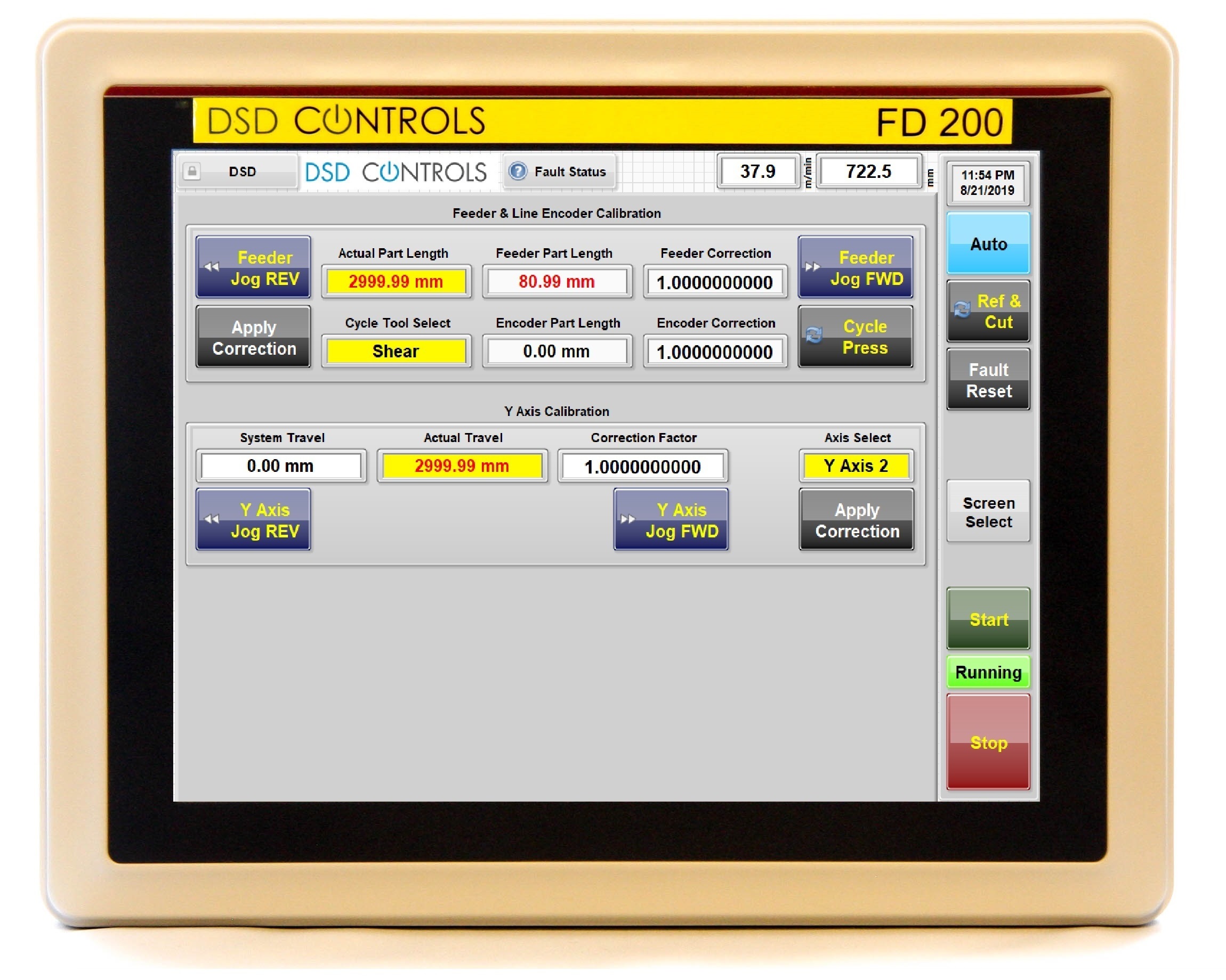 FD200 - Trim Correction &amp; Calibration Screen