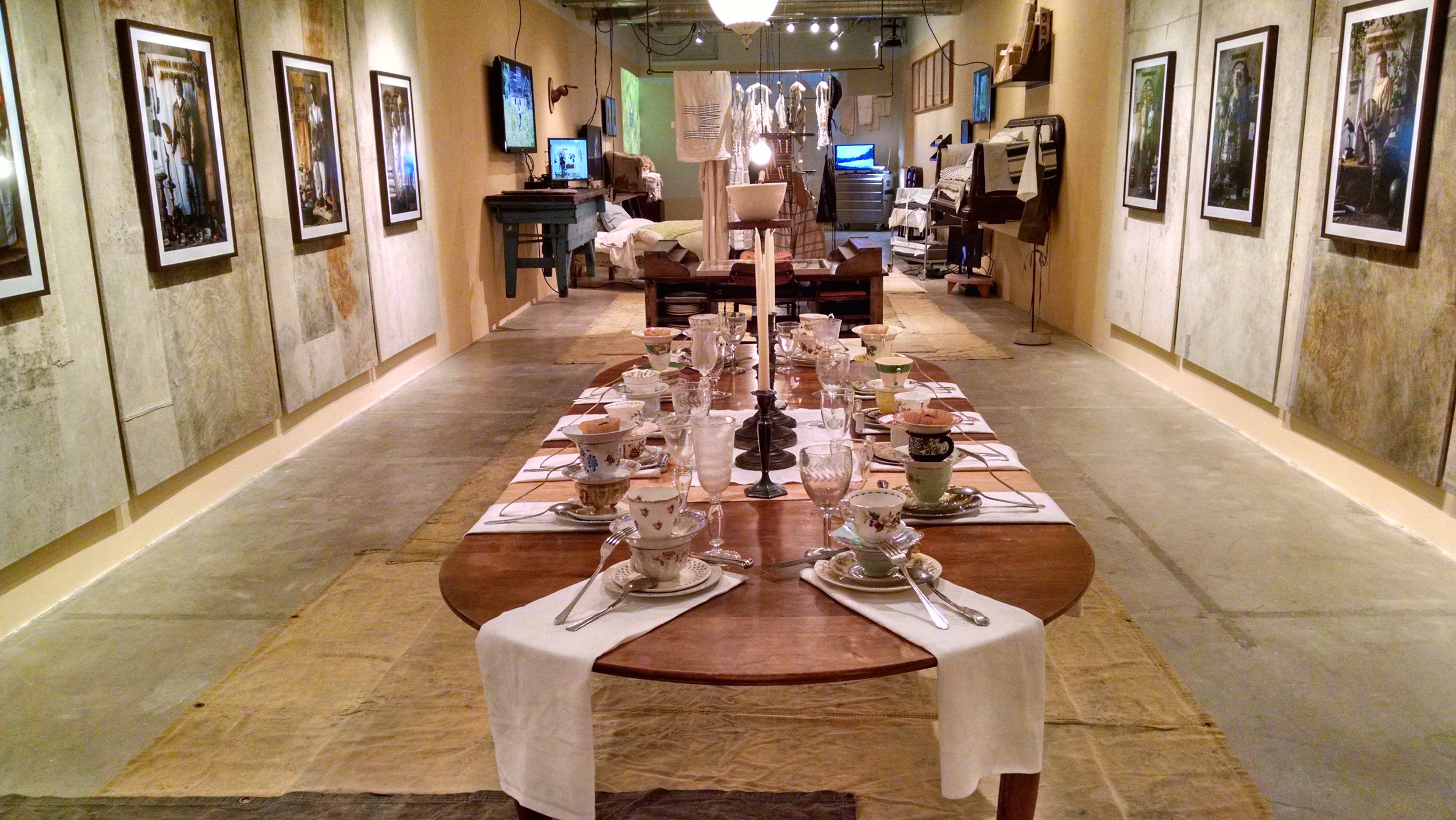 Installation view north; 60’ X 15’.