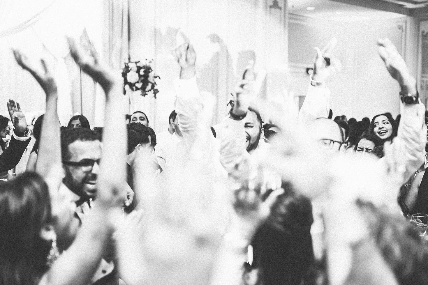 I chose this as the last photo despite the foreground blur. This moment, though so little can be made out of from the whole photo along with the subtle glimpes of the smiles, it speaks so much with them caught ever so slightly through all the arms in the air. A moment of fun, of love, of laughter, and memories. A day I thoroughly enjoyed from start to finish because of the people. Thank you Nardine and Sherif for giving me the honor of capturing your wedding day! God bless!