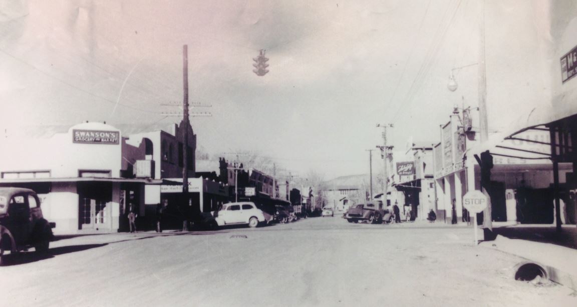  Granado St. and St. Francis in 1930s to 40s. Courtesy of Tularosa's Western Bank. 