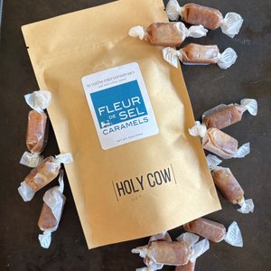 fleur de sel caramels — la vache microcreamery