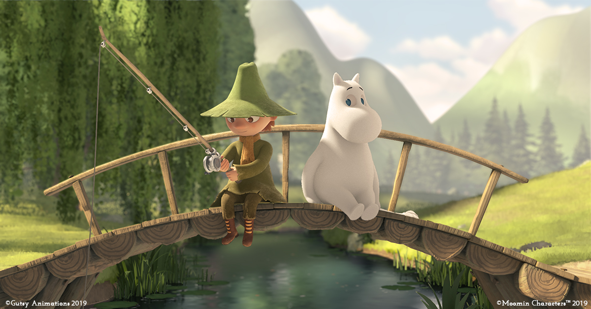 Snufkin and Moomin in the new series
