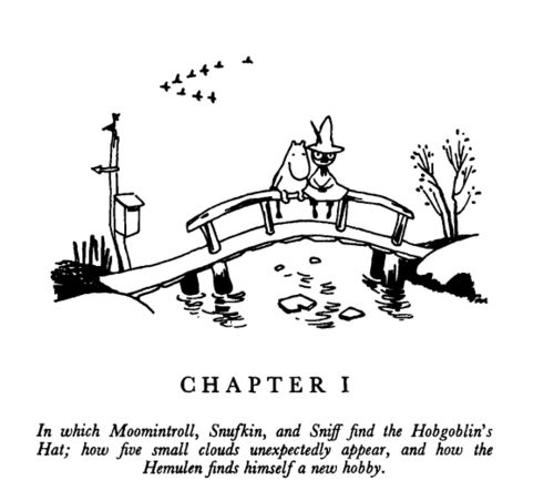Snufkin and Moomin in the original books